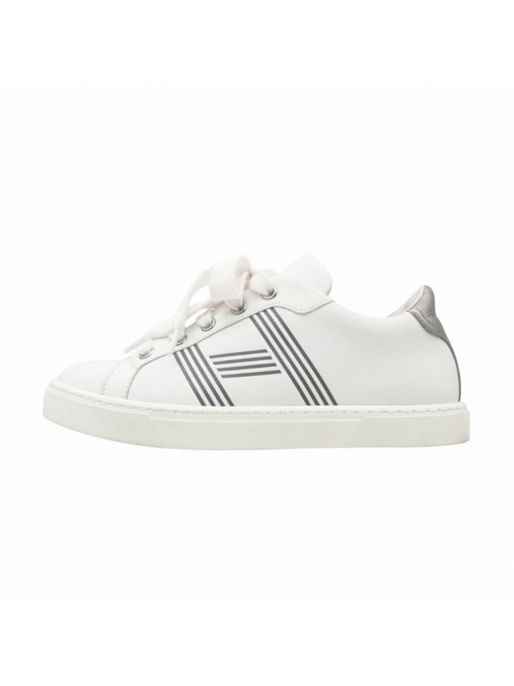 Hermes Sneakers Avantage H Logo Low Cut Leather Shoes White